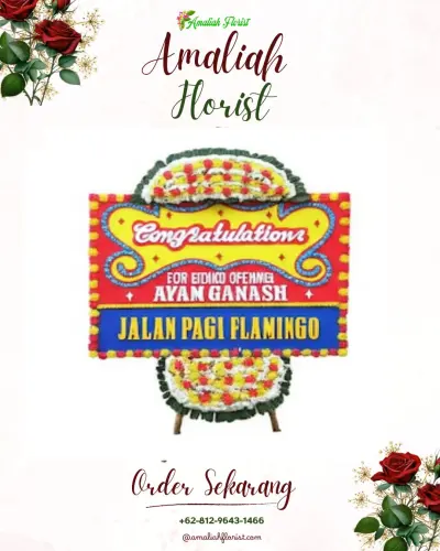 Bunga Papan Congratulation di The Gaia Hotel Bandung